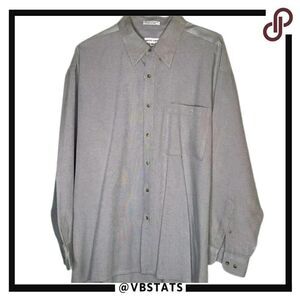 XXL Pierre Cardin Gray LS Shirt‎